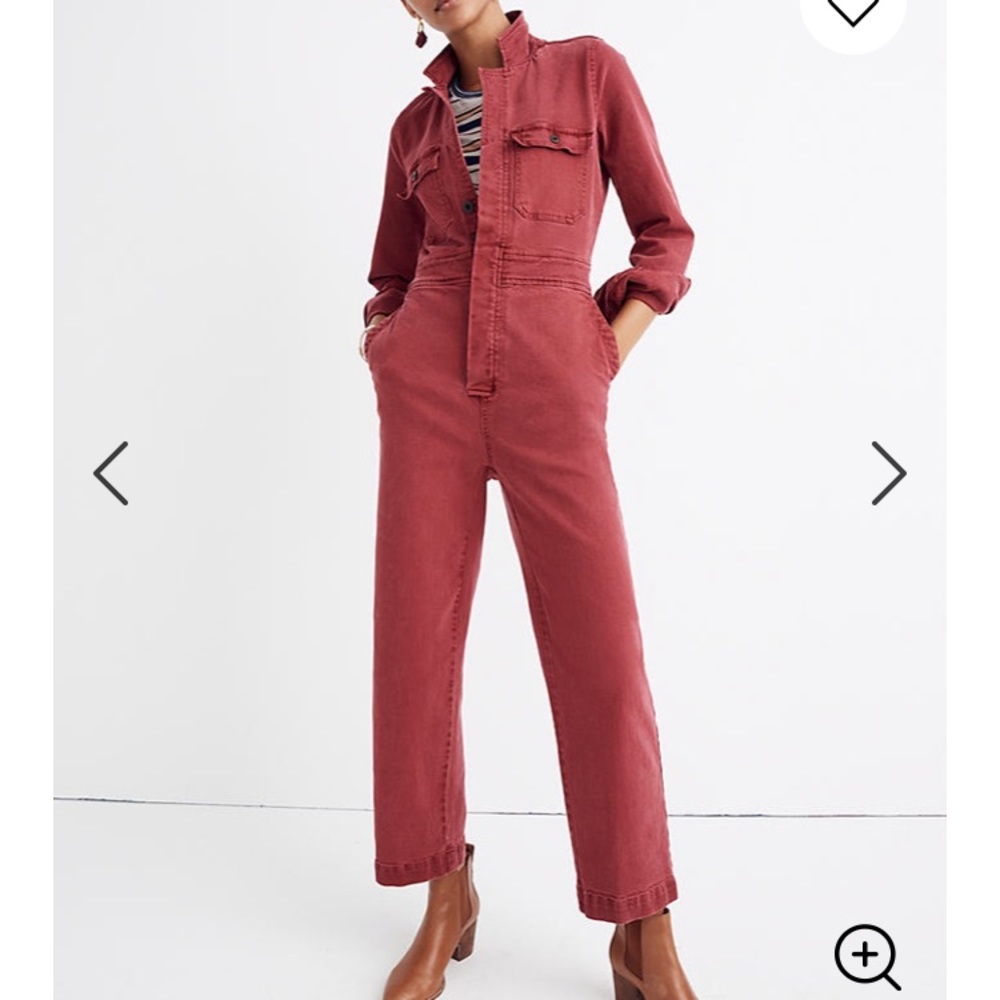 Madewell Slim Garment-Dyed Coverall Jumpsuit sz 00